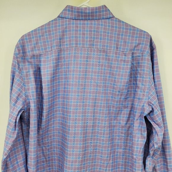 Pronto Uomo Non Iron Classic Fit Egyptian Cotton Button Dress Shirt 15.5 34/35 - Picture 10 of 11